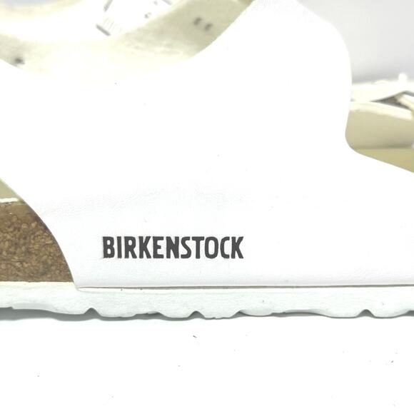 Birkenstock Milano Sandals White Birko-Flor Adjustable Straps Size 40 L 9 M7 - Picture 11 of 11
